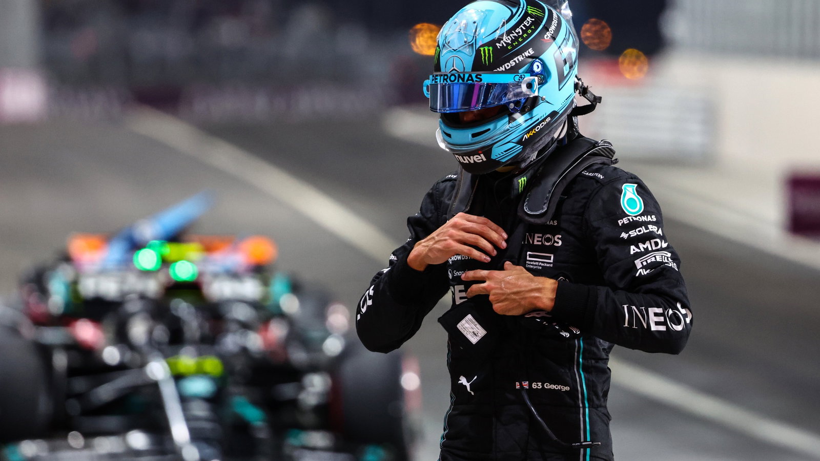 George Russell (GBR), Mercedes AMG F1 Formula 1 World Championship, Rd 18, Qatar Grand Prix, Doha, Qatar, Qualifying
