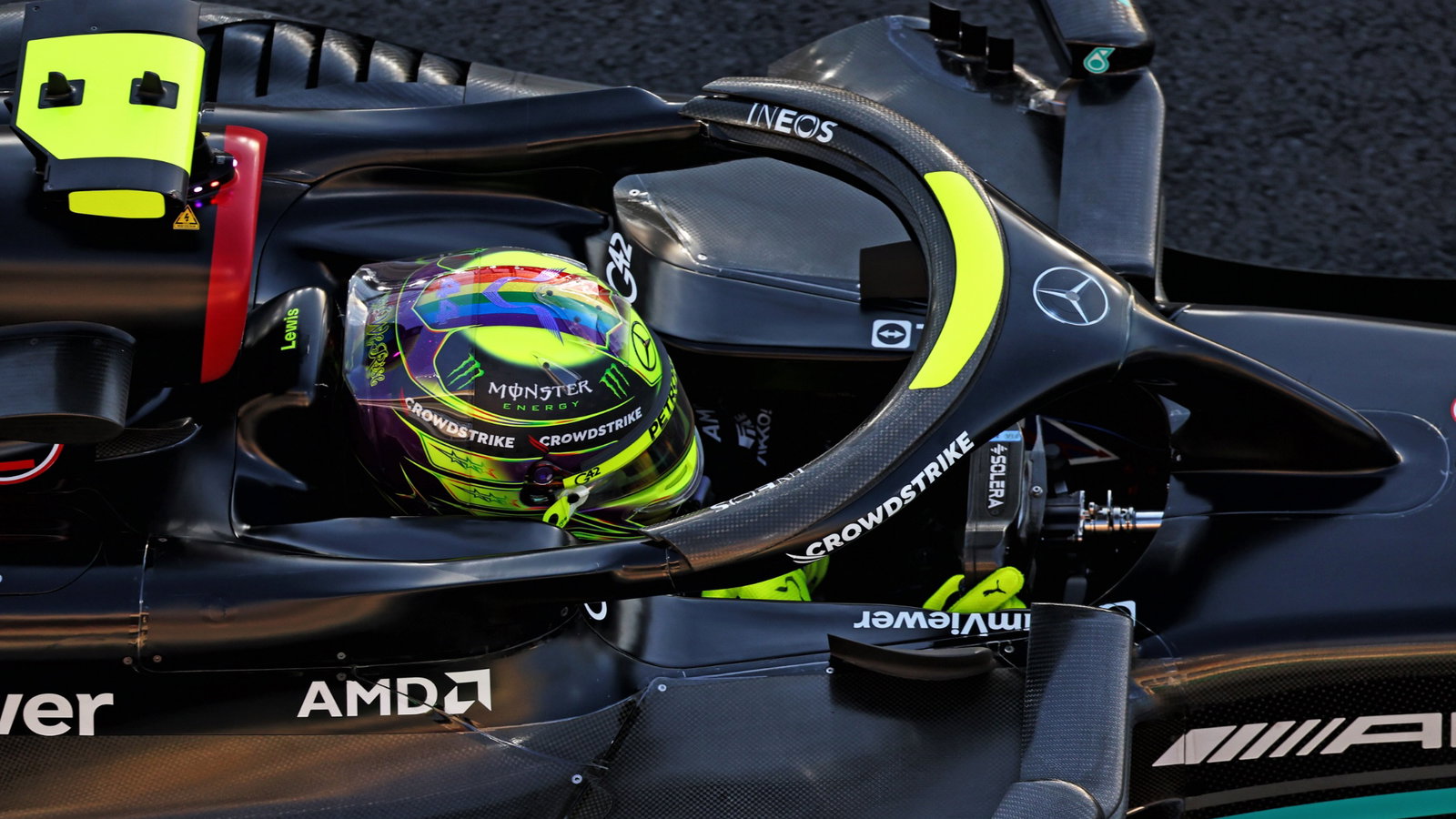 Lewis Hamilton (GBR) Mercedes AMG F1 W14. Formula 1 World Championship, Rd 18, Qatar Grand Prix, Doha, Qatar, Sprint