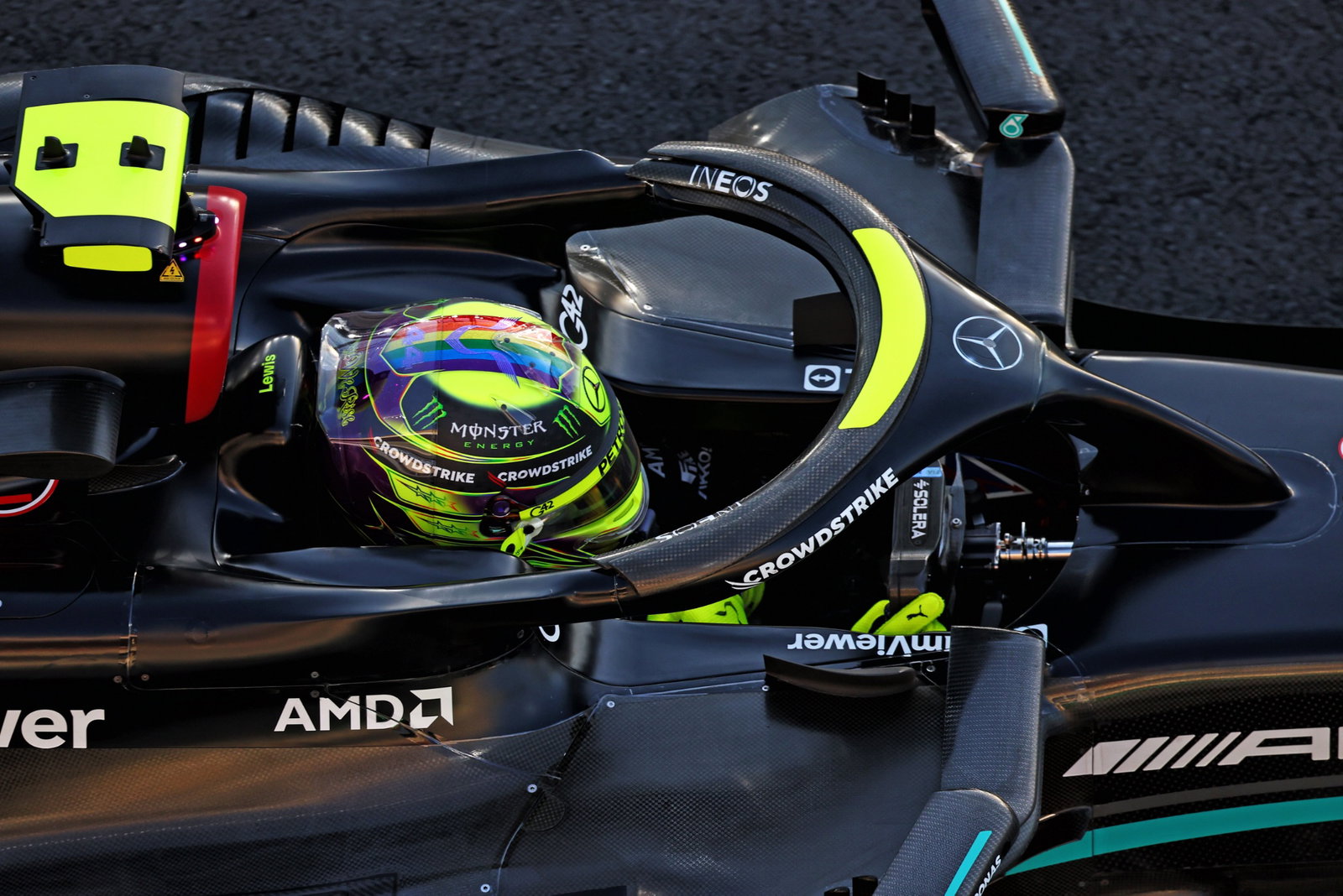 Lewis Hamilton (GBR) Mercedes AMG F1 W14. Formula 1 World Championship, Rd 18, Qatar Grand Prix, Doha, Qatar, Sprint