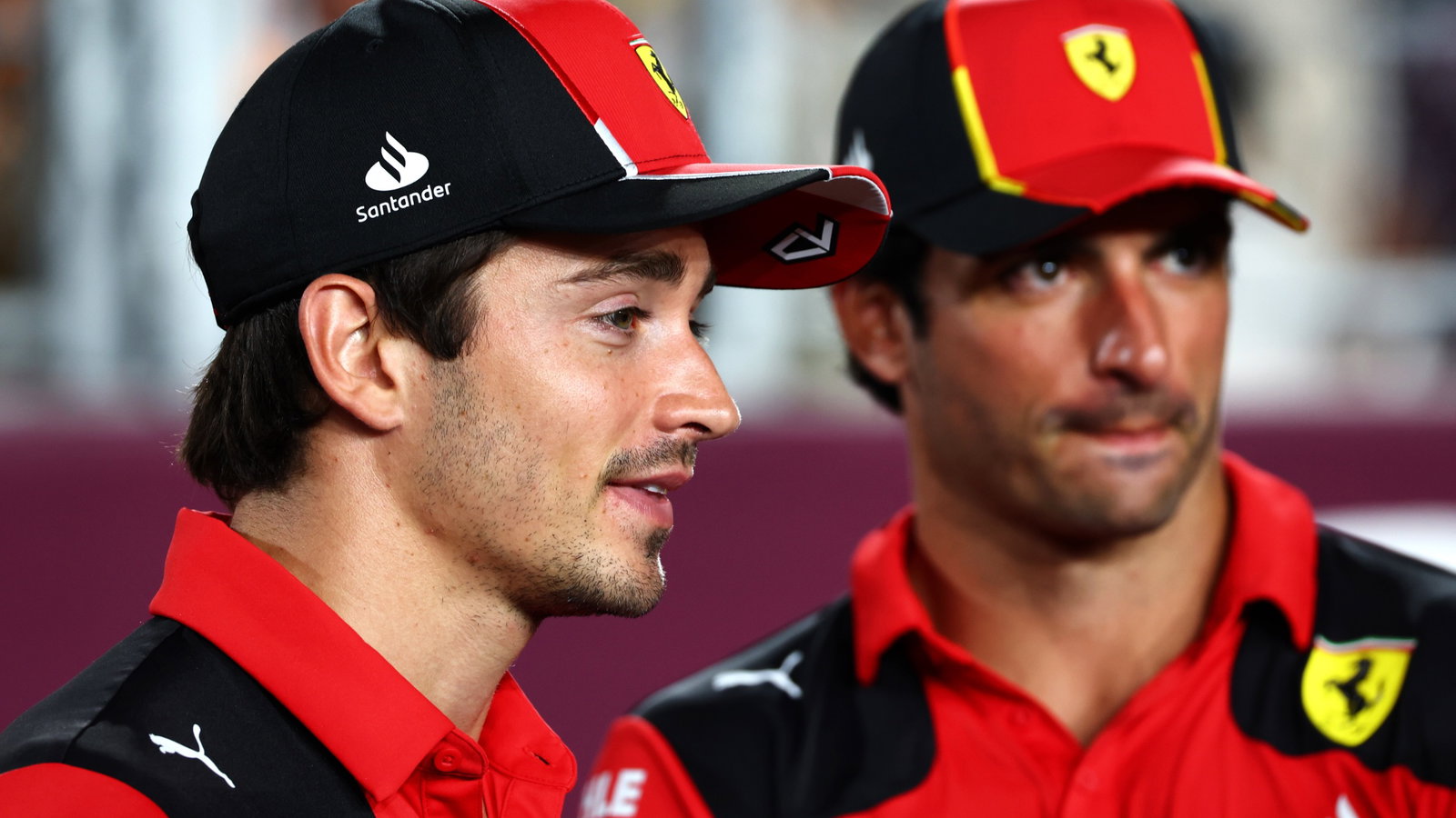 Charles Leclerc (MON) Ferrari and Carlos Sainz Jr (ESP) Ferrari on the drivers' parade. Formula 1 World Championship, Rd