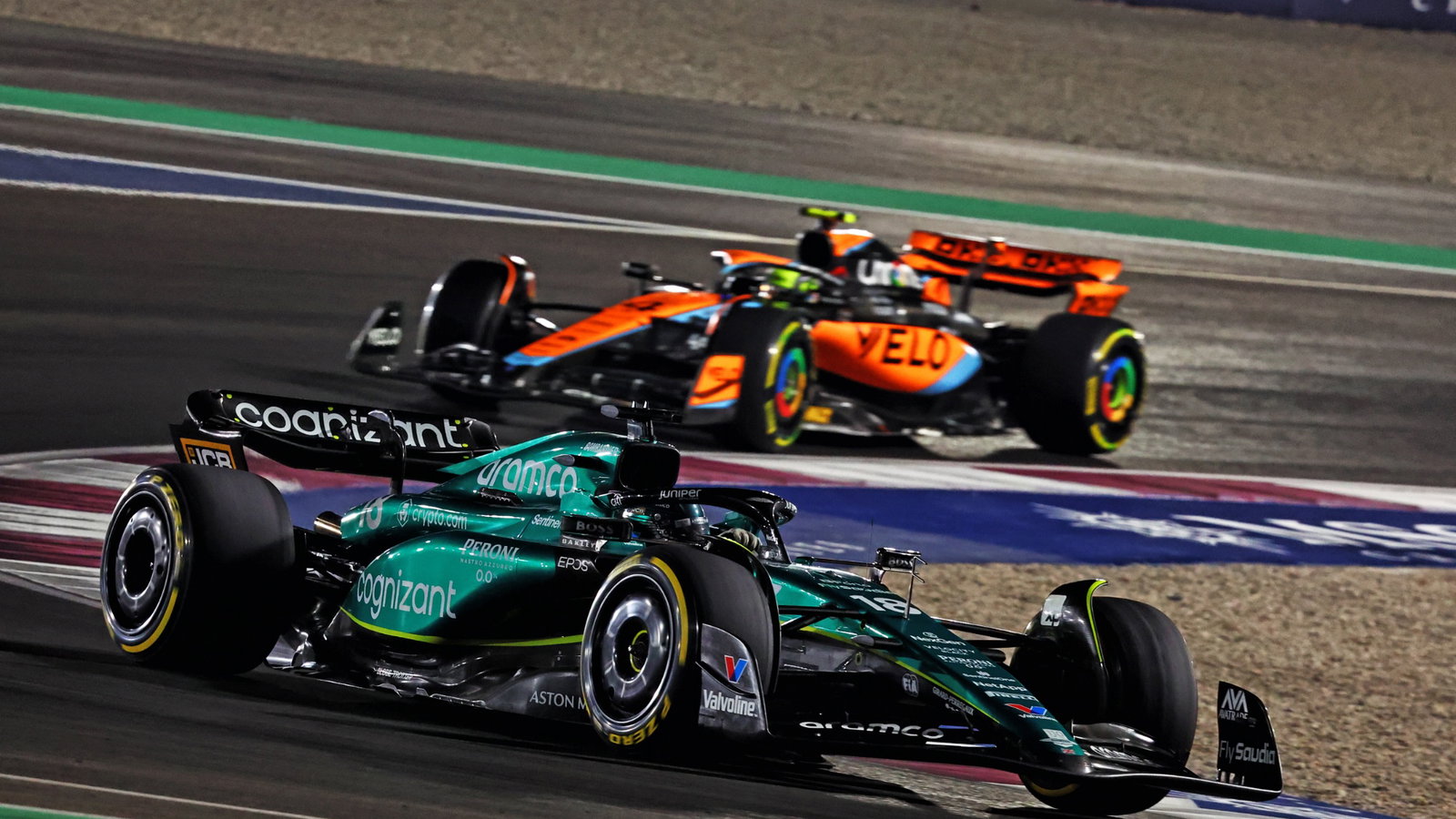 Lance Stroll (CDN) Aston Martin F1 Team AMR23. Formula 1 World Championship, Rd 18, Qatar Grand Prix, Doha, Qatar, Race