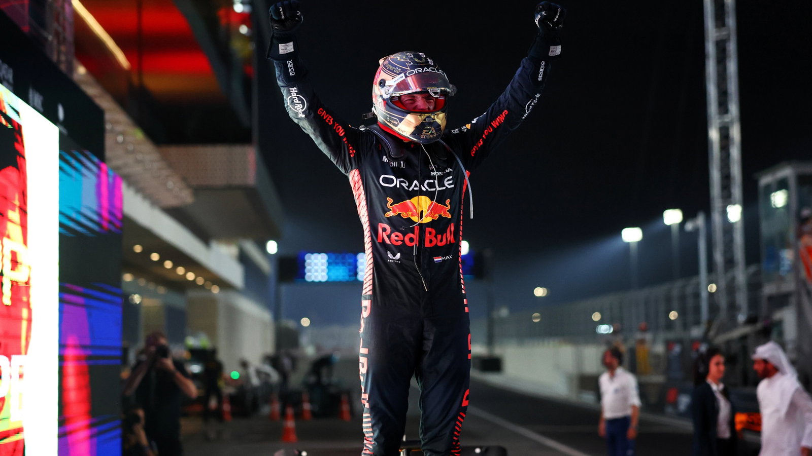 Race winner Max Verstappen (N