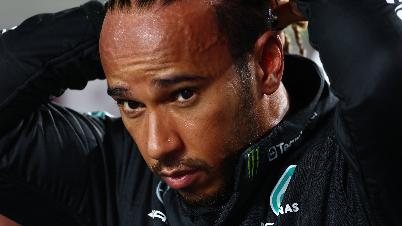 Lewis Hamilton (GBR) Mercedes AMG F1 on the grid. Formula 1 World Championship, Rd 18, Qatar Grand Prix, Doha, Qatar, Race