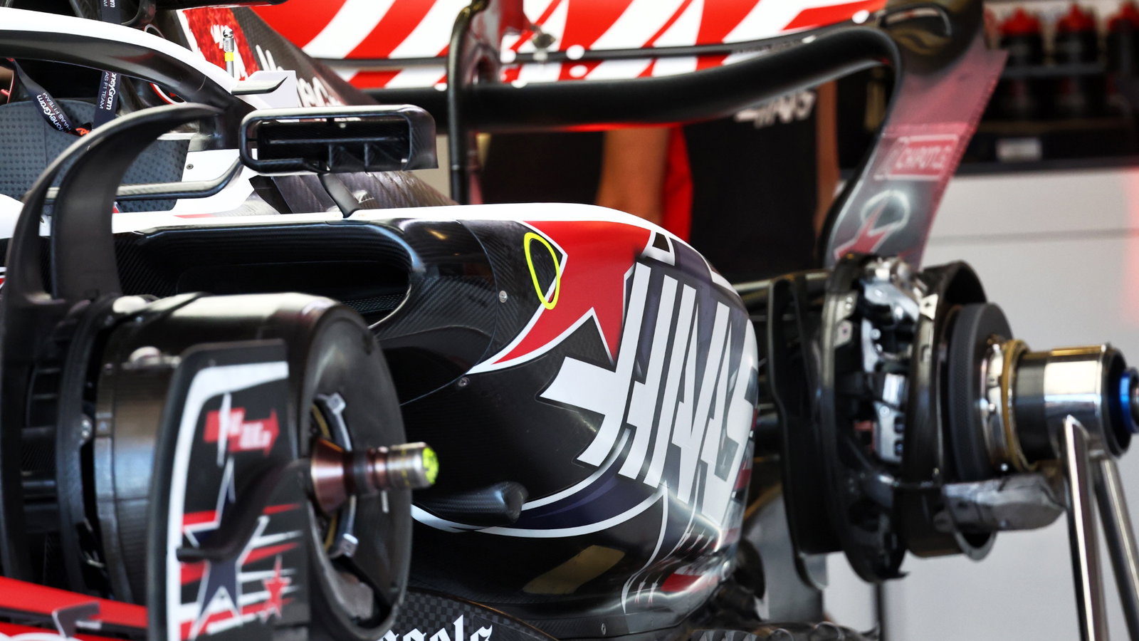 Haas VF-23 sidepod. detail. Formrix, Austin, Texas, USA, Preparation