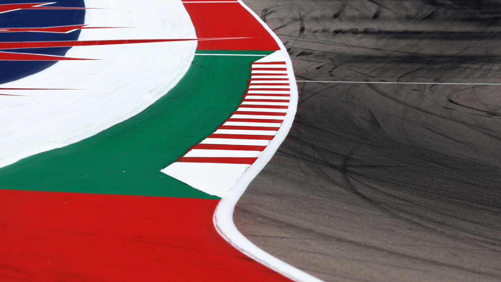 Circuit atmosphere - kerb detail. Formula 1 World Championship, Rd 19, United States Grand Prix, Austin, Texas, USA,