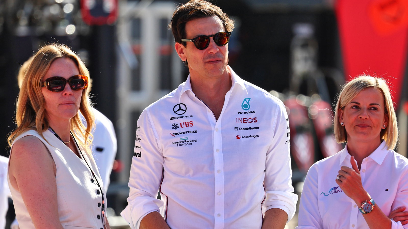 (L to R): Penni Thow (CDN) Copper Founding Partner and President / Project 44 Business Management with Toto Wolff (GER)