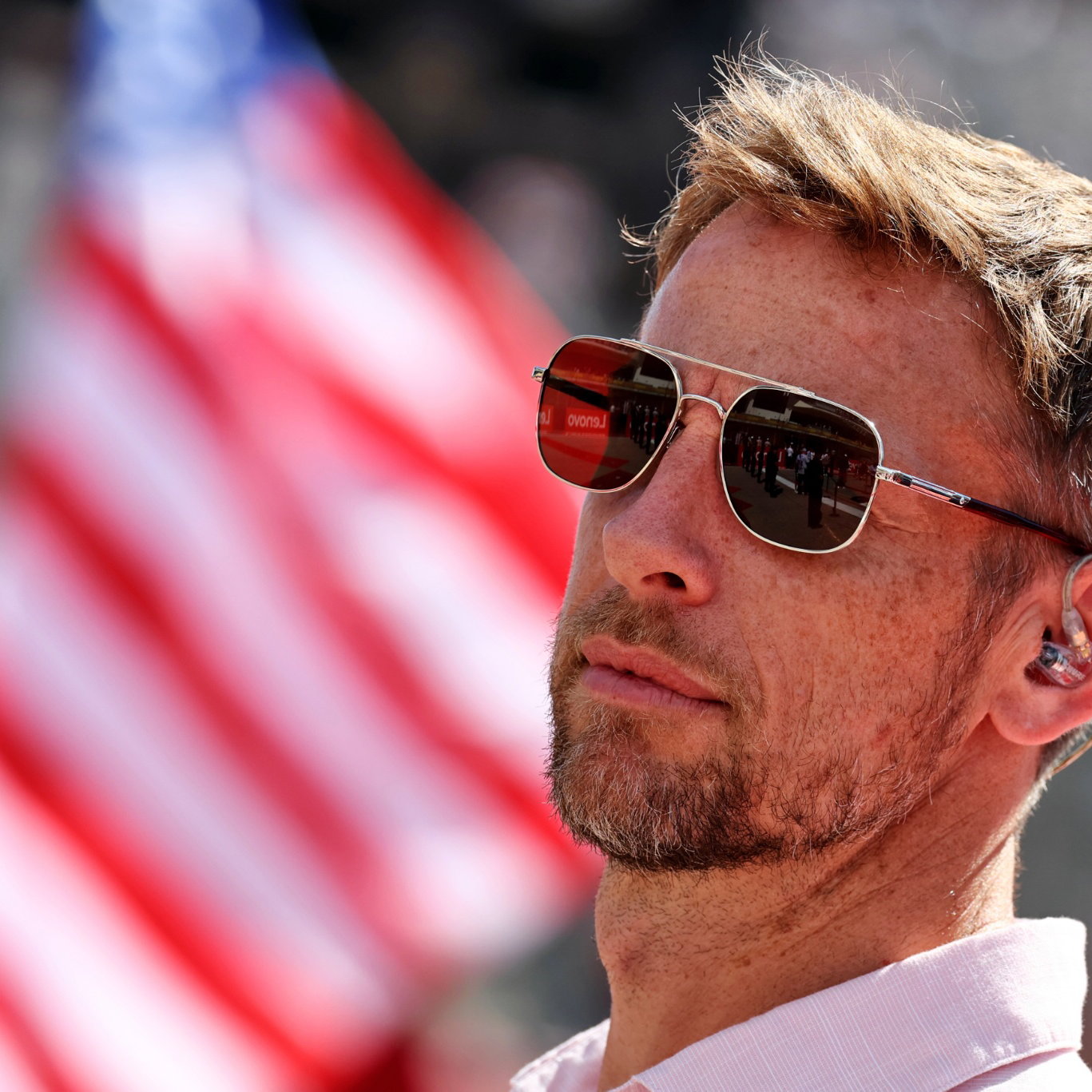 Jenson Button (GBR) Sky Sports F1 Presenter / Williams Racing Senior Advisor on the grid. Formula 1 World Championship, Rd