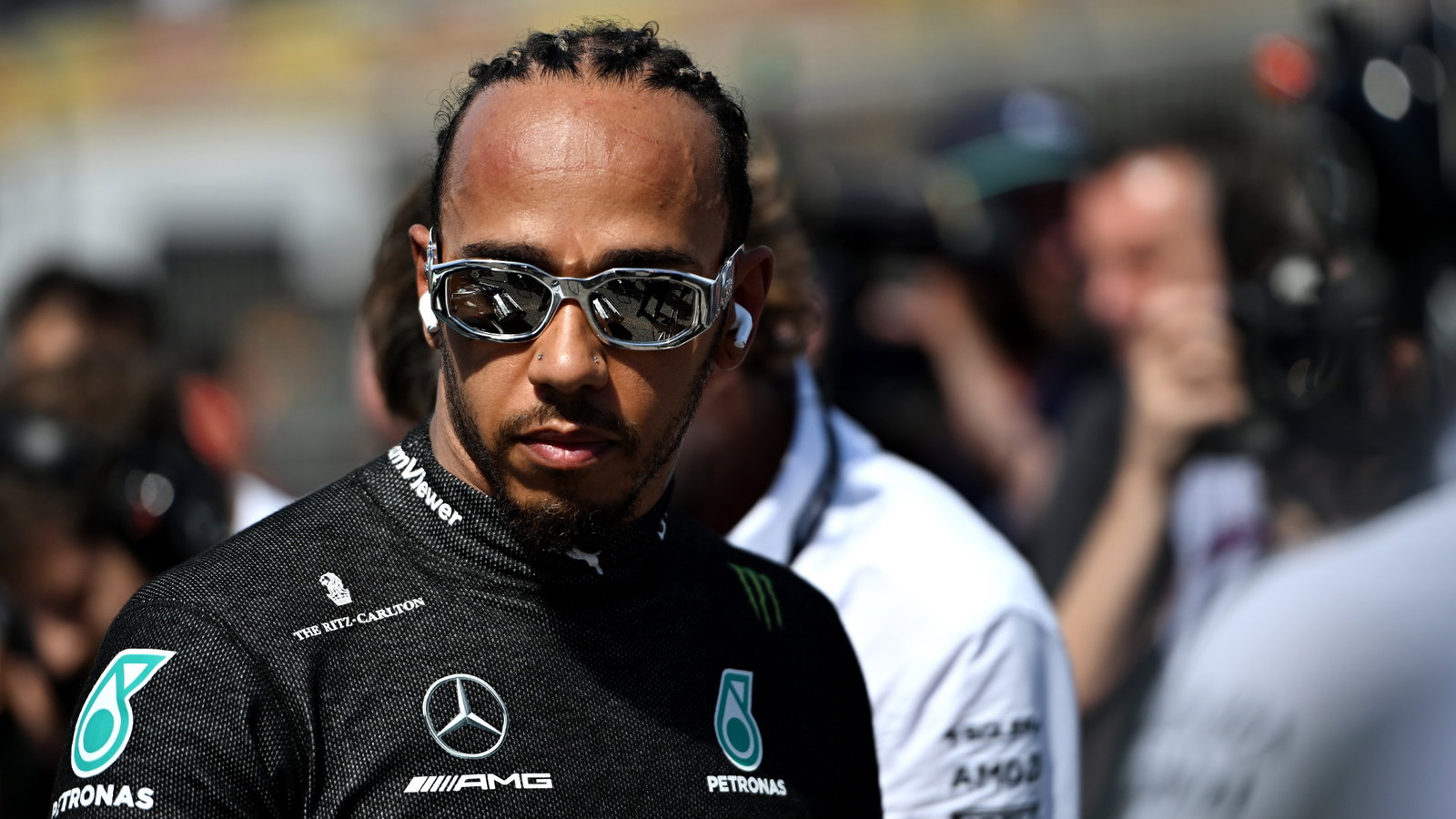 Lewis Hamilton (GBR) Mercedes AMG F1 on the grid. Formula 1 World Championship, Rd 19, United States Grand Prix, Austin,