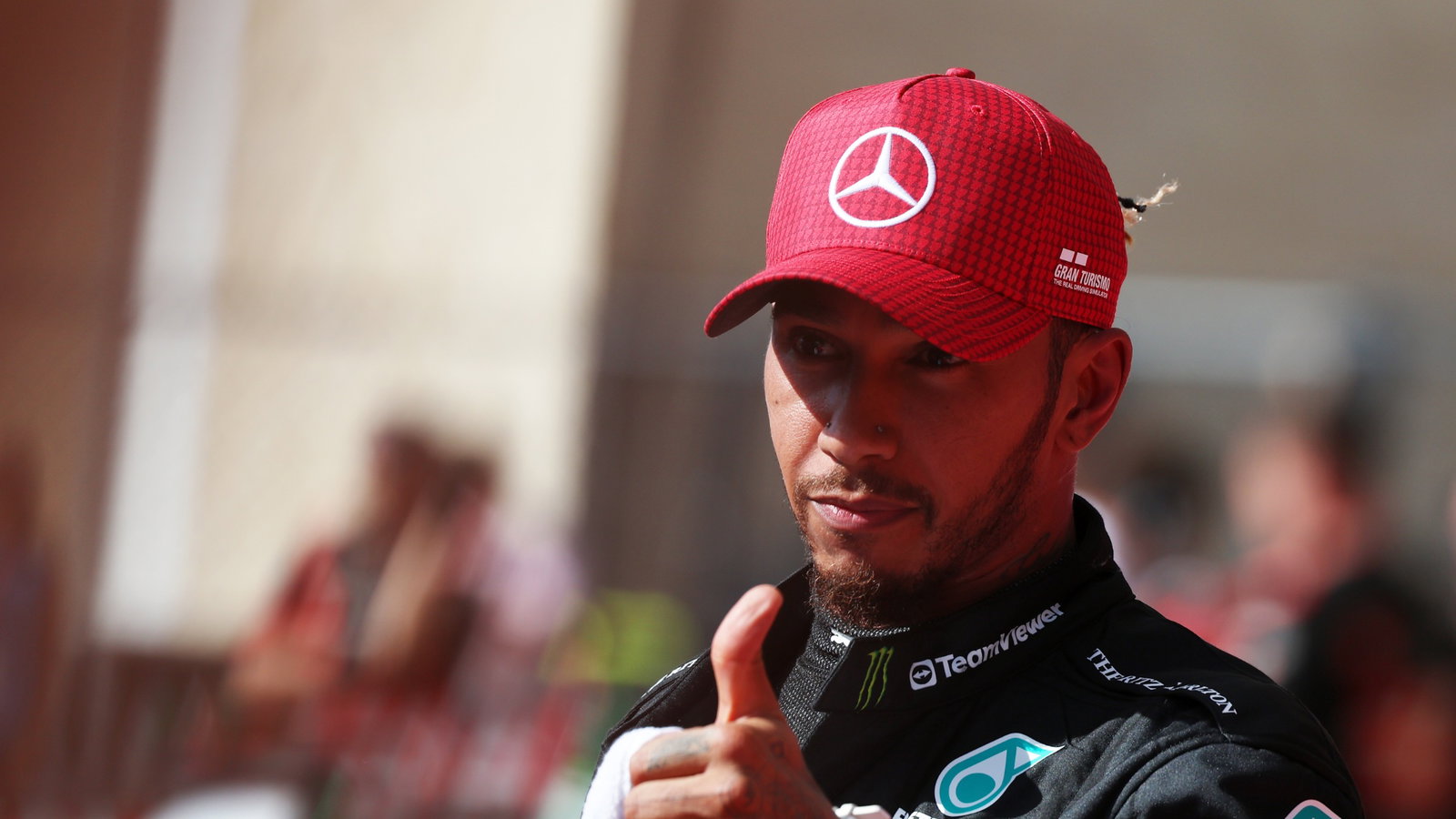 Lewis Hamilton (GBR) Mercedes AMG F1 celebrates his second position in parc ferme. Formula 1 World Championship, Rd 19,
