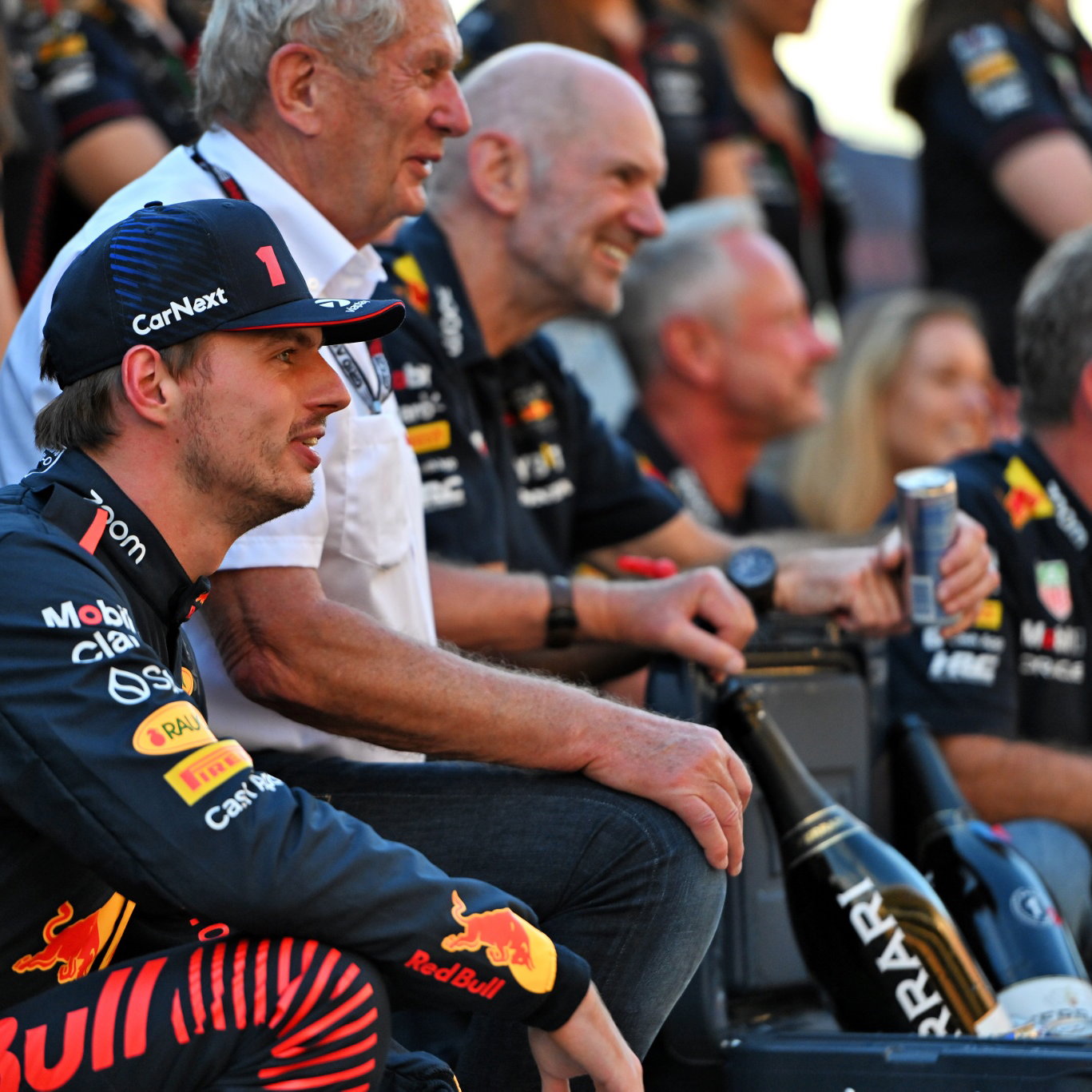 Max Verstappen (NLD) Red Bull Racing celebrates his 50th F1 victory with the team. Formula 1 World Championship, Rd 19,