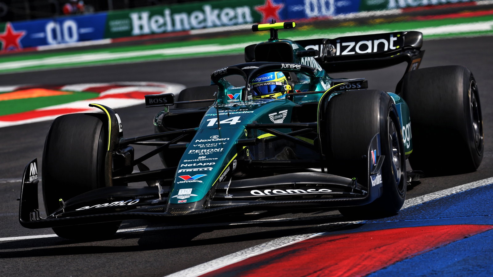 Fernando Alonso (ESP) Aston Martin F1 Team AMR23. Formula 1 World Championship, Rd 20, Mexican Grand Prix, Mexico City,