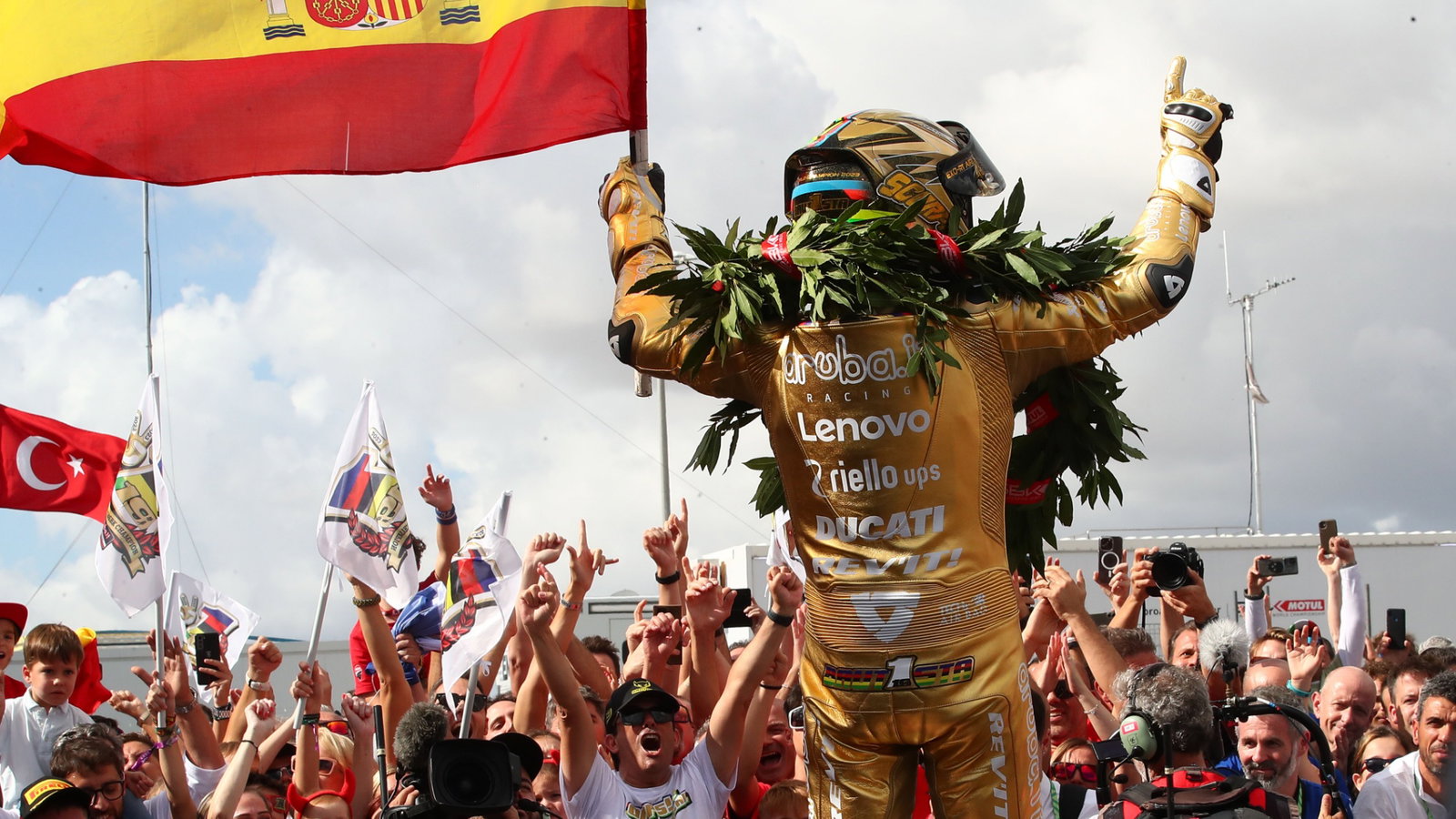 Alvaro Bautista, Race 1, Spanish WorldSBK, 28 October