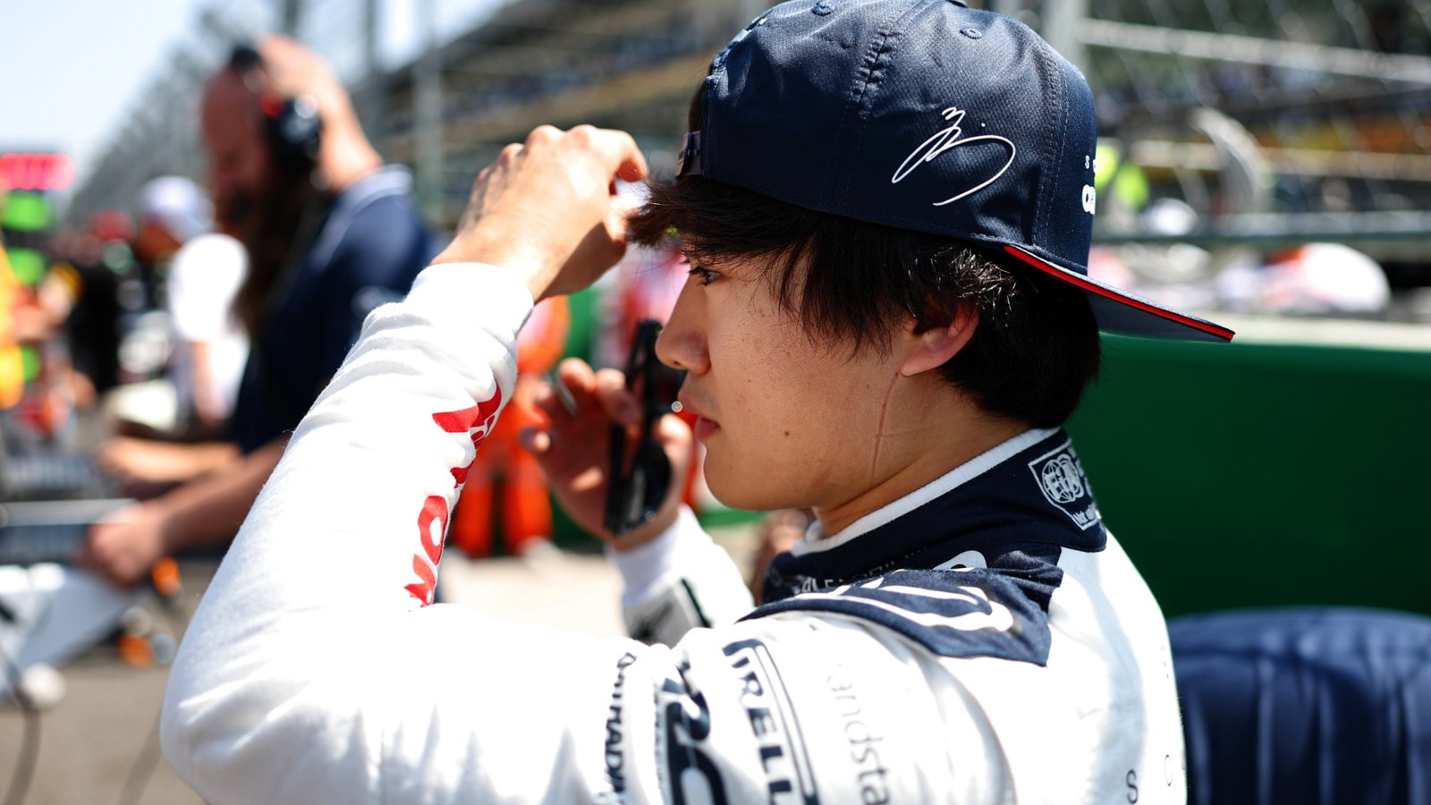 Yuki Tsunoda (JPN) AlphaTauri on the grid. Formula 1 World Championship, Rd 20, Mexican Grand Prix, Mexico City, Mexico,