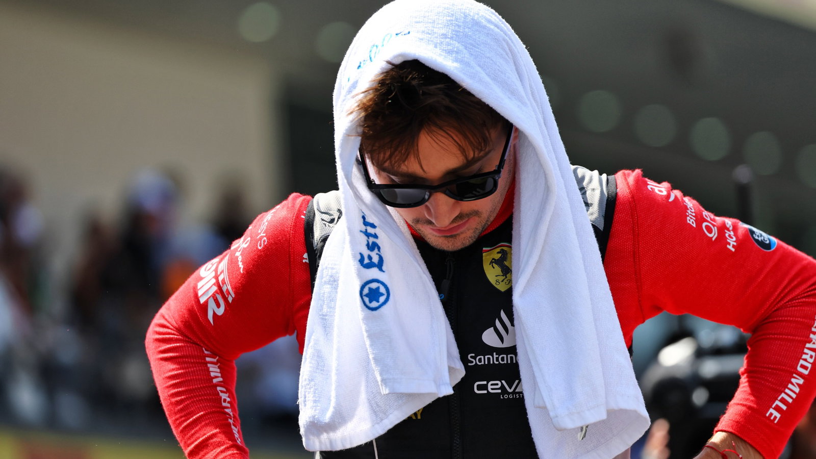 Charles Leclerc (MON) Ferrari on the 