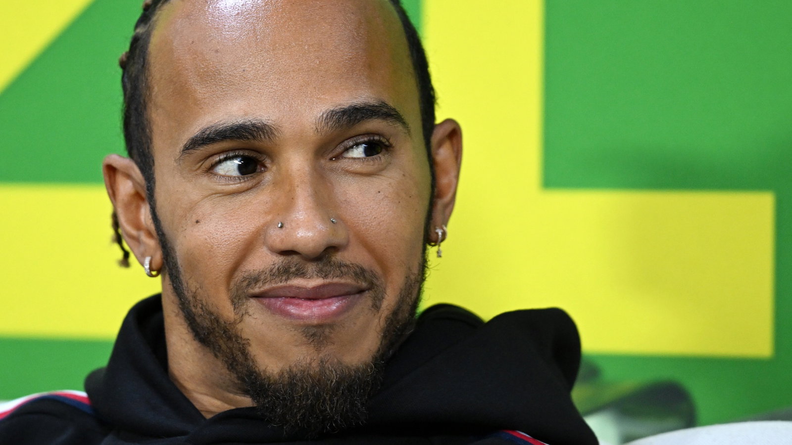 Lewis Hamilton (GBR) Mercedes AMG F1 in the FIA Press Conference. Formula 1 World Championship, Rd 21, Brazilian Grand