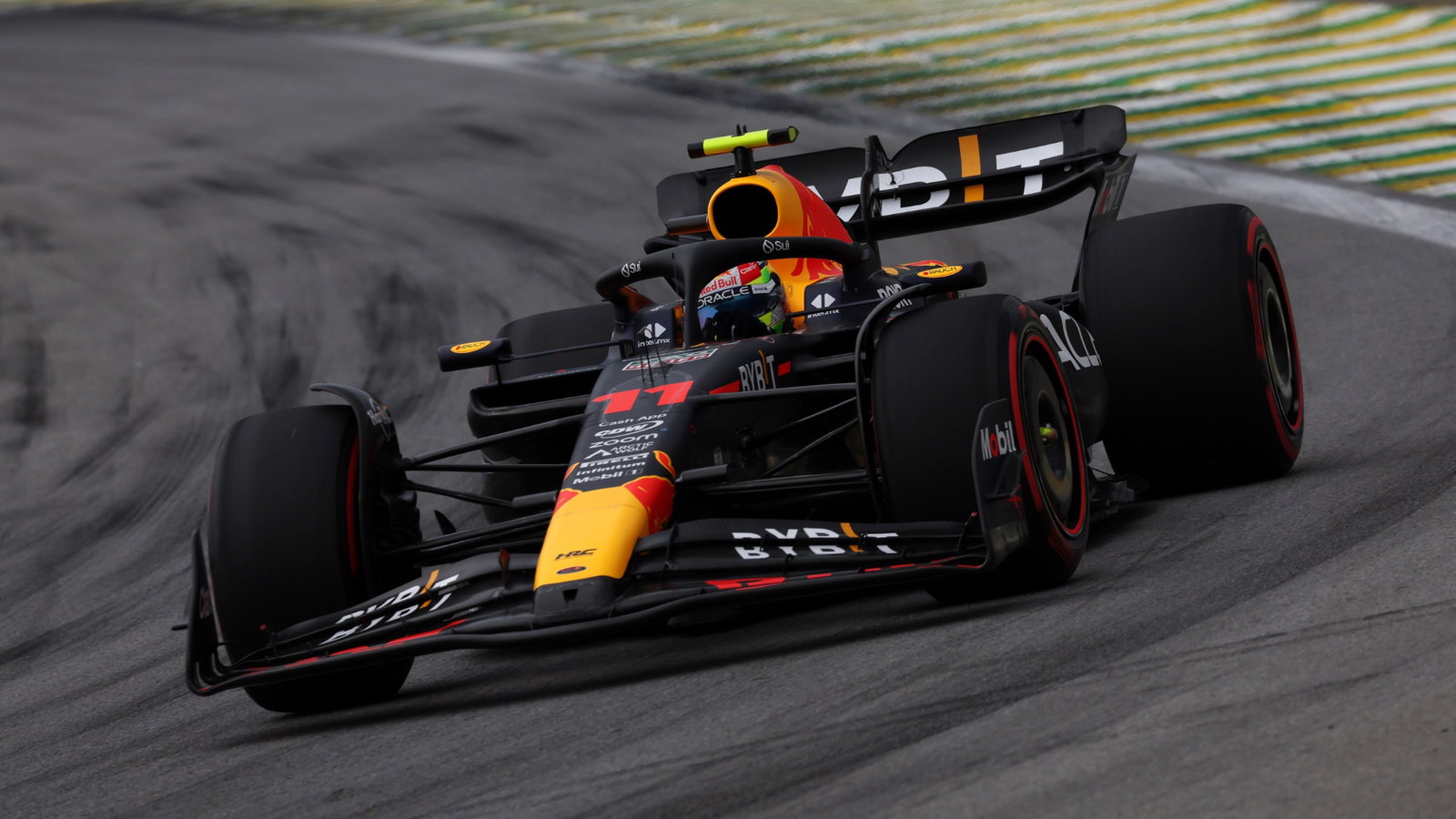 Sergio Perez (MEX) Red Bull Racing RB19. Formula 1 World Championship, Rd 21, Brazilian Grand Prix, Sao Paulo, Brazil,