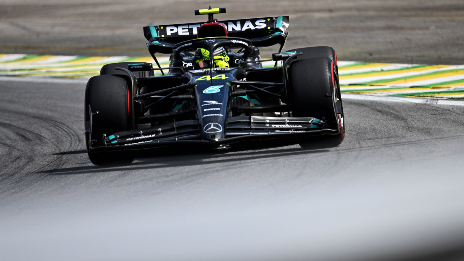 Lewis Hamilton (GBR) Mercedes AMG F1 W14. Formula 1 World Championship, Rd 21, Brazilian Grand Prix, Sao Paulo, Brazil,