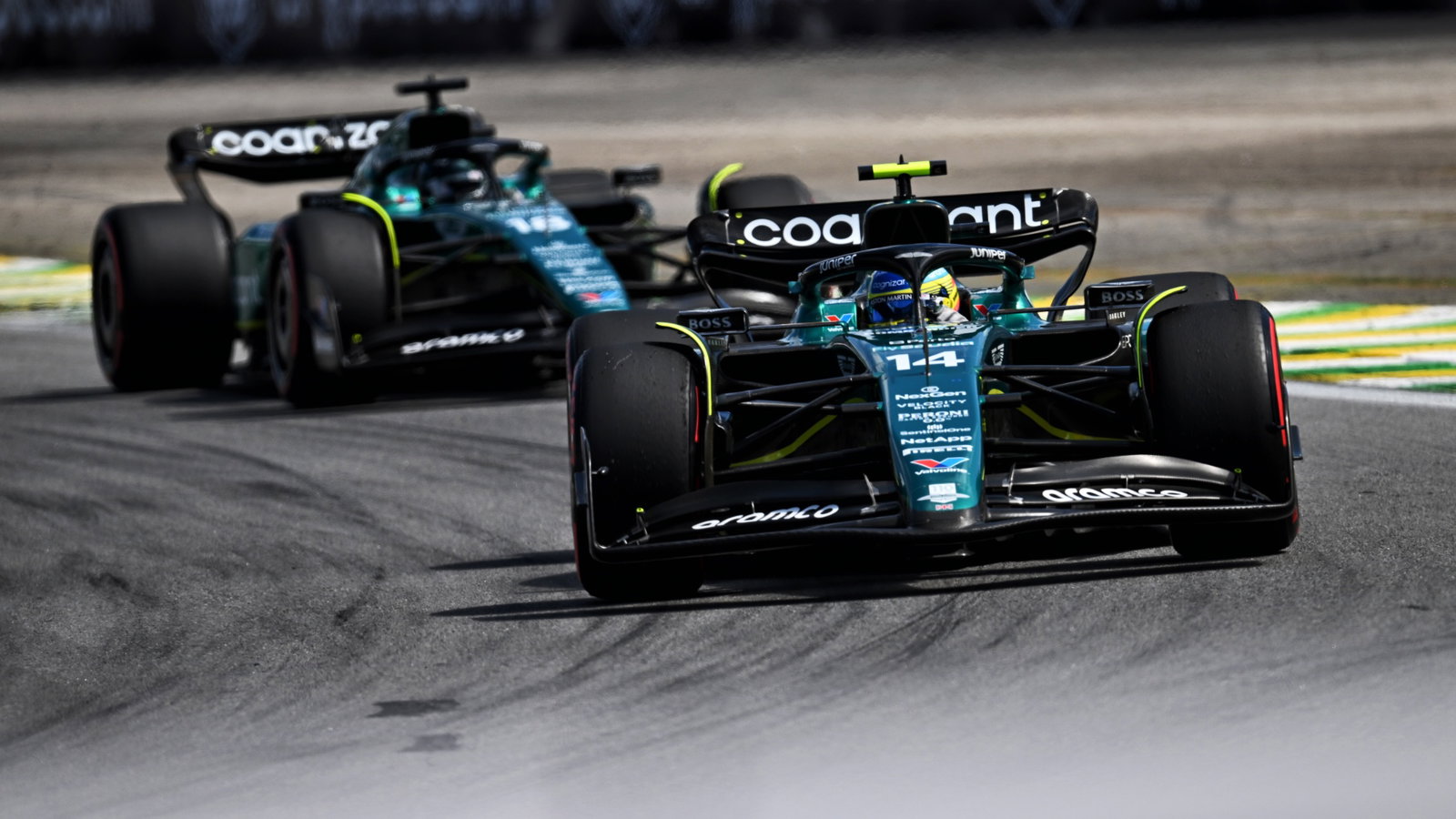 Fernando Alonso (ESP) Aston Martin F1 Team AMR23. Formula 1 World Championship, Rd 21, Brazilian Grand Prix, Sao Paulo,
