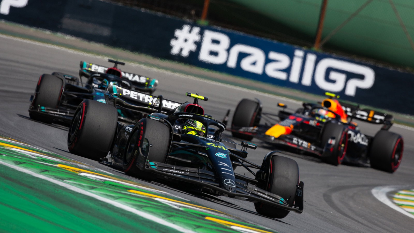 Lewis Hamilton (GBR) Mercedes AMG F1 W14. Formula 1 World Championship, Rd 21, Brazilian Grand Prix, Sao Paulo, Brazil,
