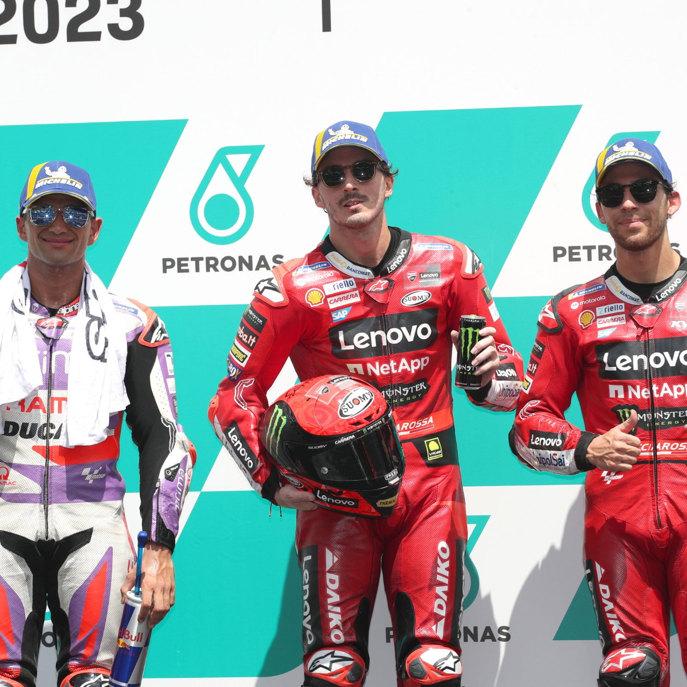 Jorge Martin, Francesco Bagnaia, Enea Bastianini, Malaysian MotoGP, 11 November