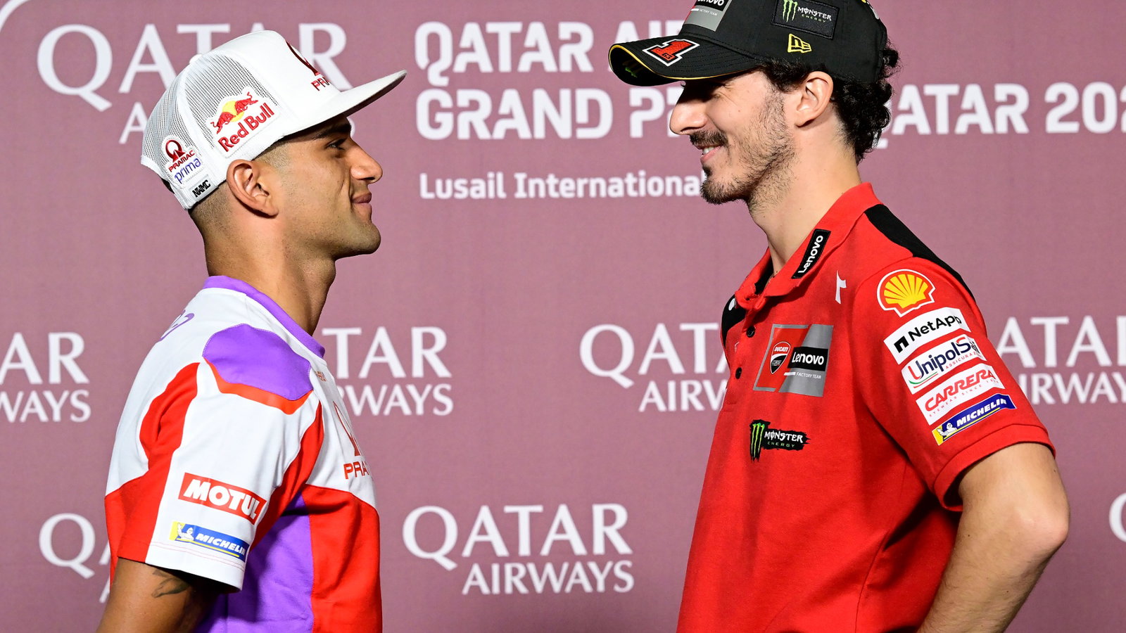 Jorge Martin, Francesco Bagnaia, Qatar MotoGP, 16 November