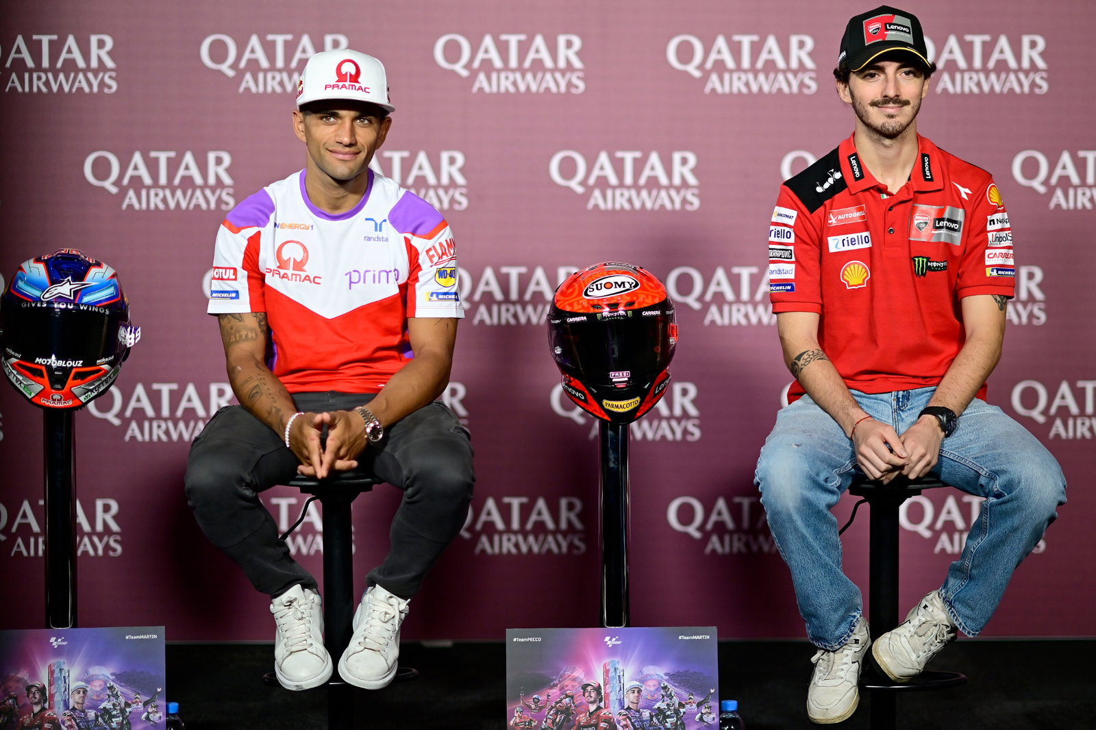 Jorge Martin, Francesco Bagnaia, Qatar MotoGP, 16 November