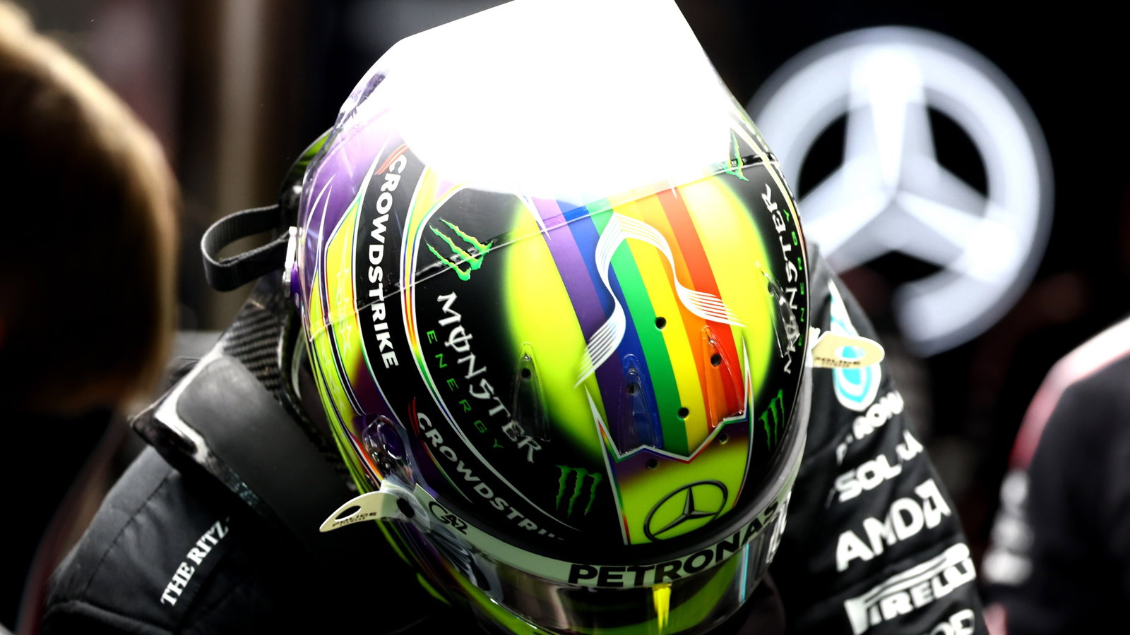 Lewis Hamilton (GBR) Mercedes AMG F1. Formula 1 World Championship, Rd 22, Las Vegas Grand Prix, La