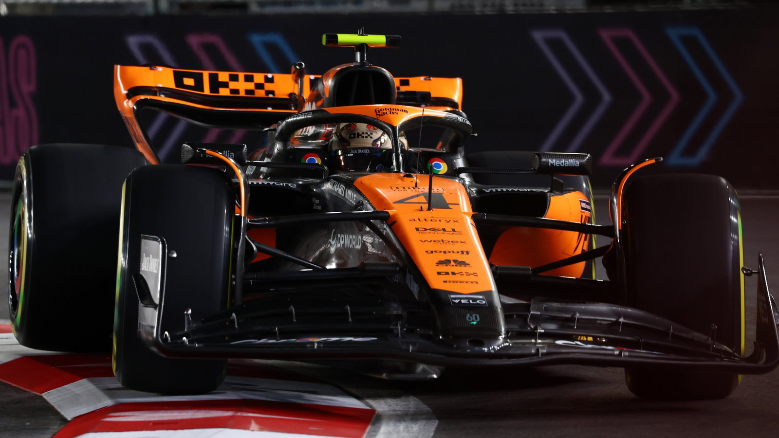 Lando Norris (GBR) McLaren MCL60. Formula 1 World Championship, Rd 22, Las Vegas Grand Prix, Las Vegas, Nevada, USA,