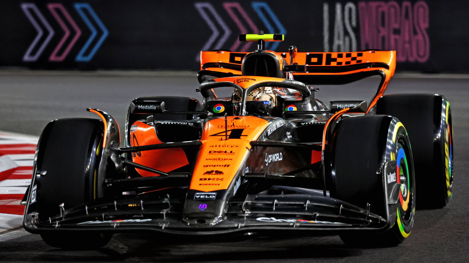 Lando Norris (GBR) McLaren MCL60. Formula 1 World Championship, Rd 22, Las Vegas Grand Prix, Las Vegas, Nevada, USA,
