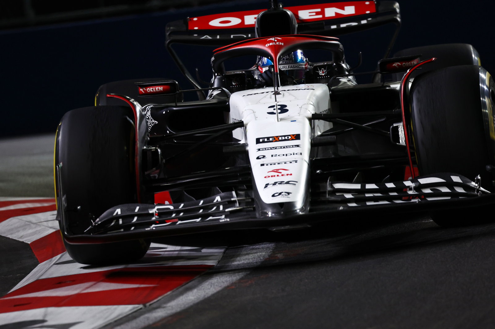 Daniel Ricciardo (AUS) AlphaTauri AT04. Formula 1 World Championship, Rd 22, Las Vegas Grand Prix, Las Vegas, Nevada, USA,