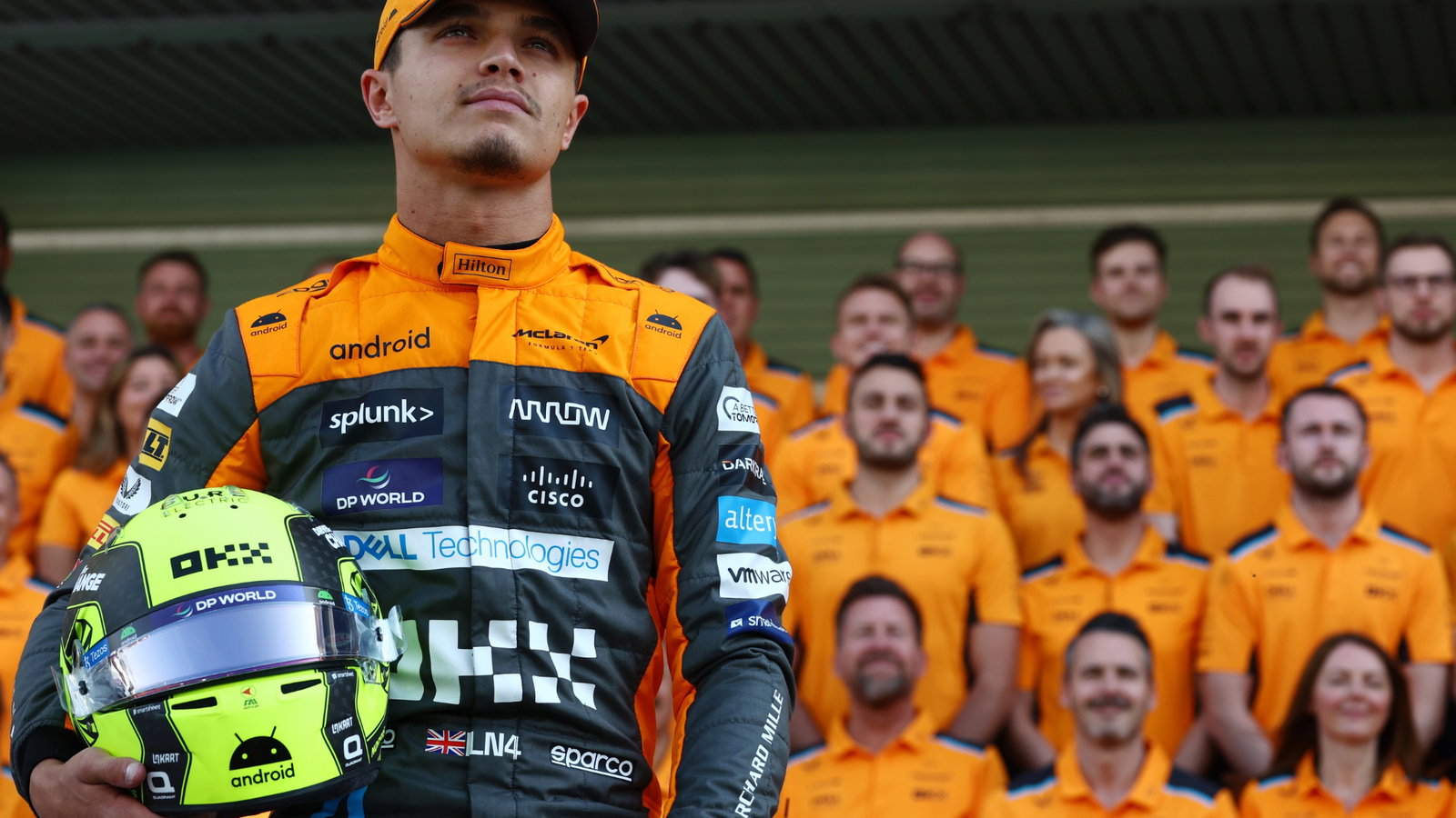 Lando Norris (GBR) McLaren at a team photograph. Formula 1 World Championship, Rd 23, Abu Dhabi Grand Prix, Yas Marina