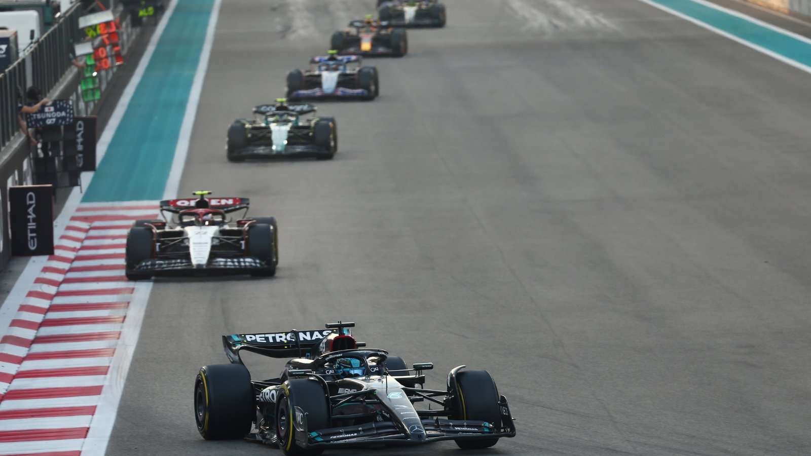 George Russell (GBR) Mercedes AMG F1 W14. Formula 1 World Championship, Rd 23, Abu Dhabi Grand Prix, Yas Marina Circuit,