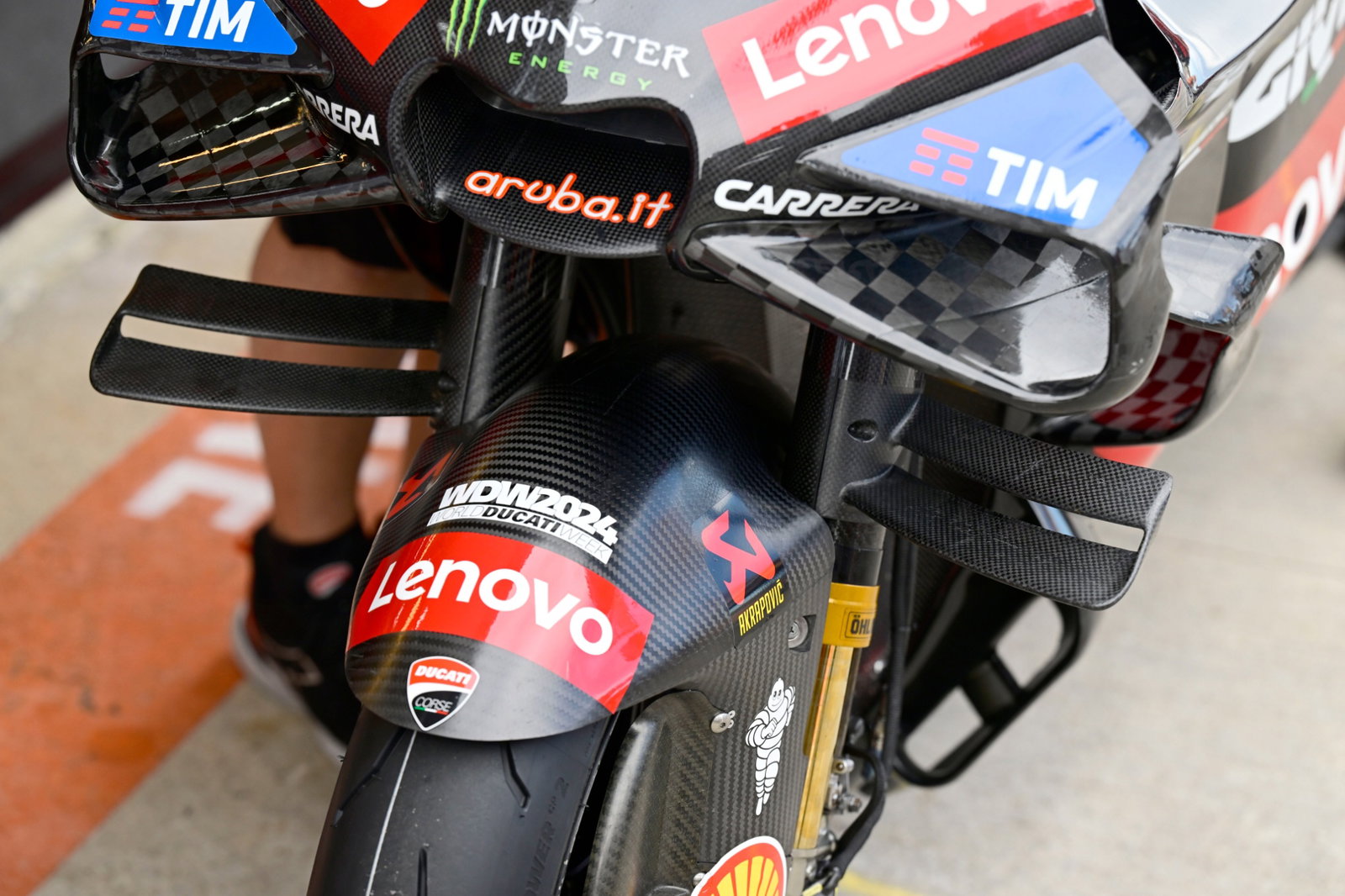 Lenovo Ducati bike, Valencia MotoGP test 28 November