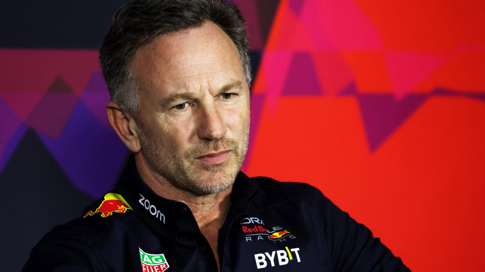 Christian Horner (GBR) Red Bull Racing Team Principal in the FIA Press Conference. Formula 1 Testing, Sakhir, Bahrain, Day