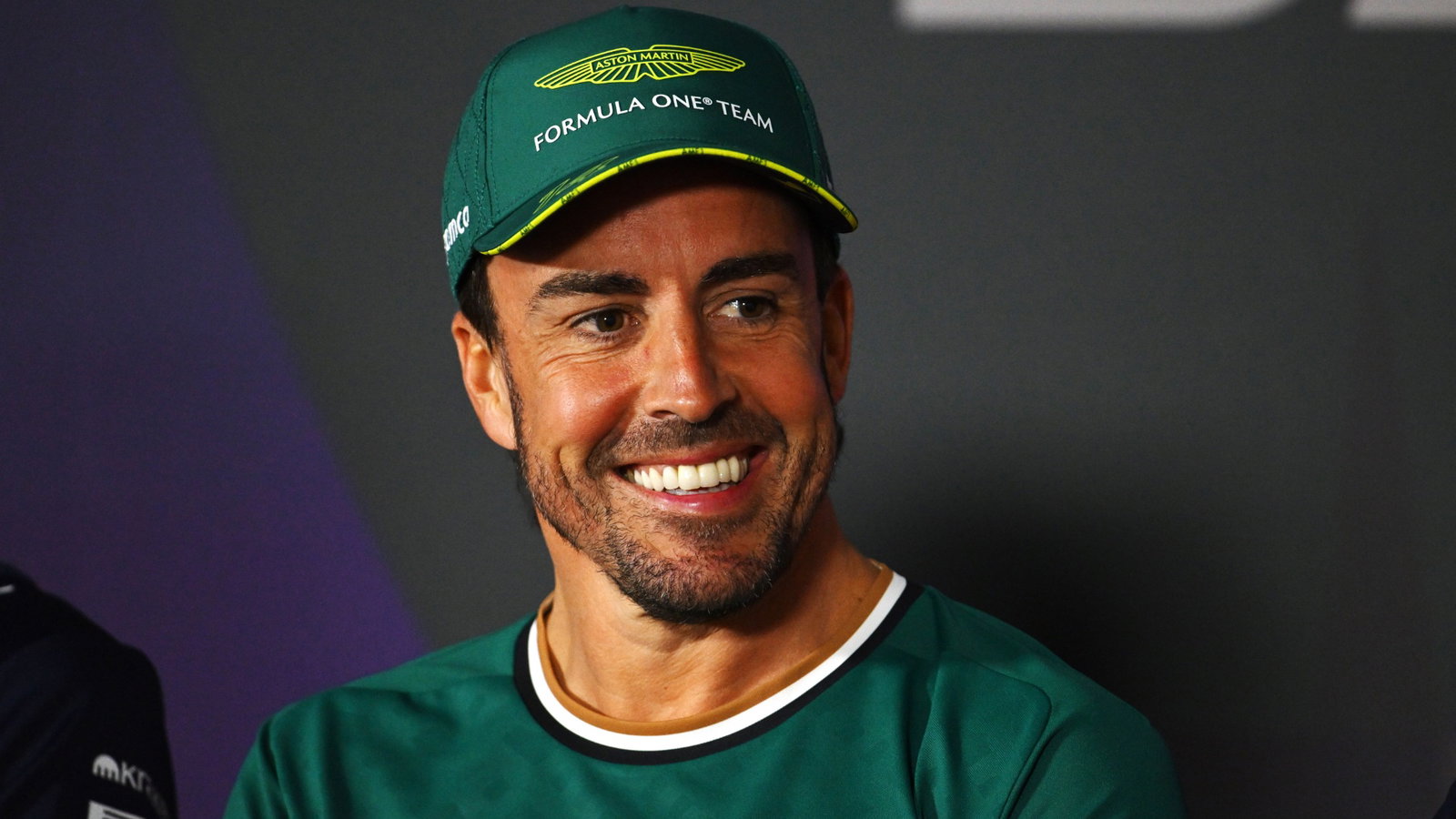 Fernando Alonso (ESP) Aston Martin F1 Team in the FIA Press Conference. Formula 1 World Championship, Rd 1, Bahrain Grand