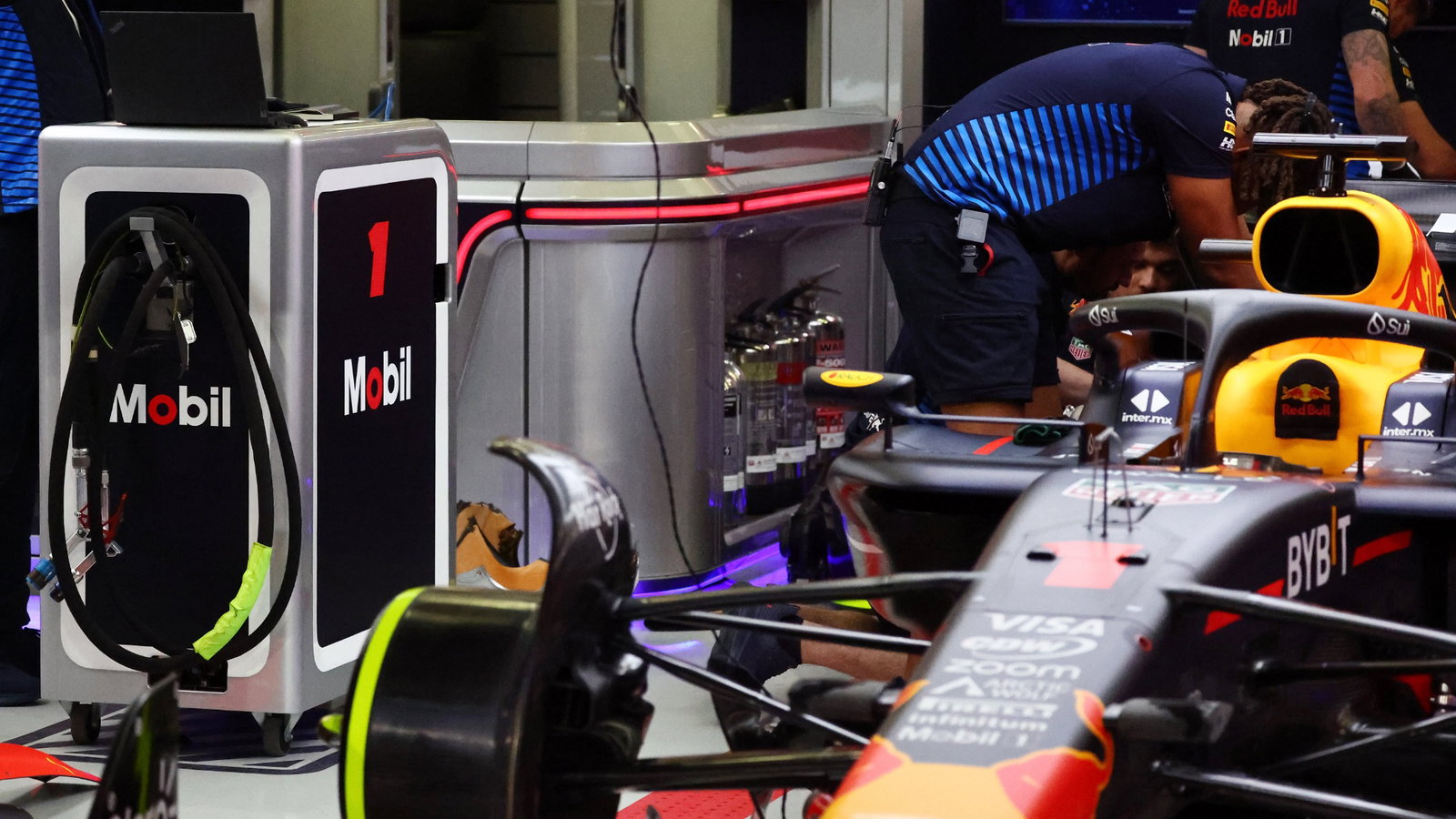 Red Bull Racing fuel bowser. Formula 1 World Championship, Rd 1, Bahrain Grand Prix, Sakhir, Bahrain, Practice Day-