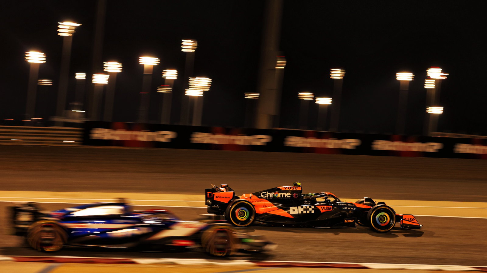 Lando Norris (GBR) McLaren MCL38. Formula 1 World Championship, Rd 1, Bahrain Grand Prix, Sakhir, Bahrain, Practice Day-