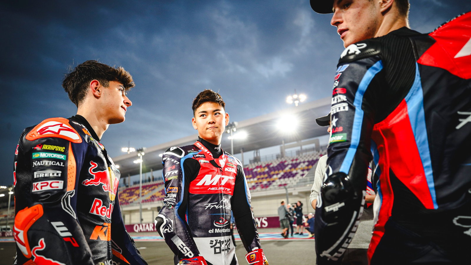 Jose Antonio Rueda, Ryusei Yamanaka, Ivan Ortola, Moto3, Qatar MotoGP, 7 March