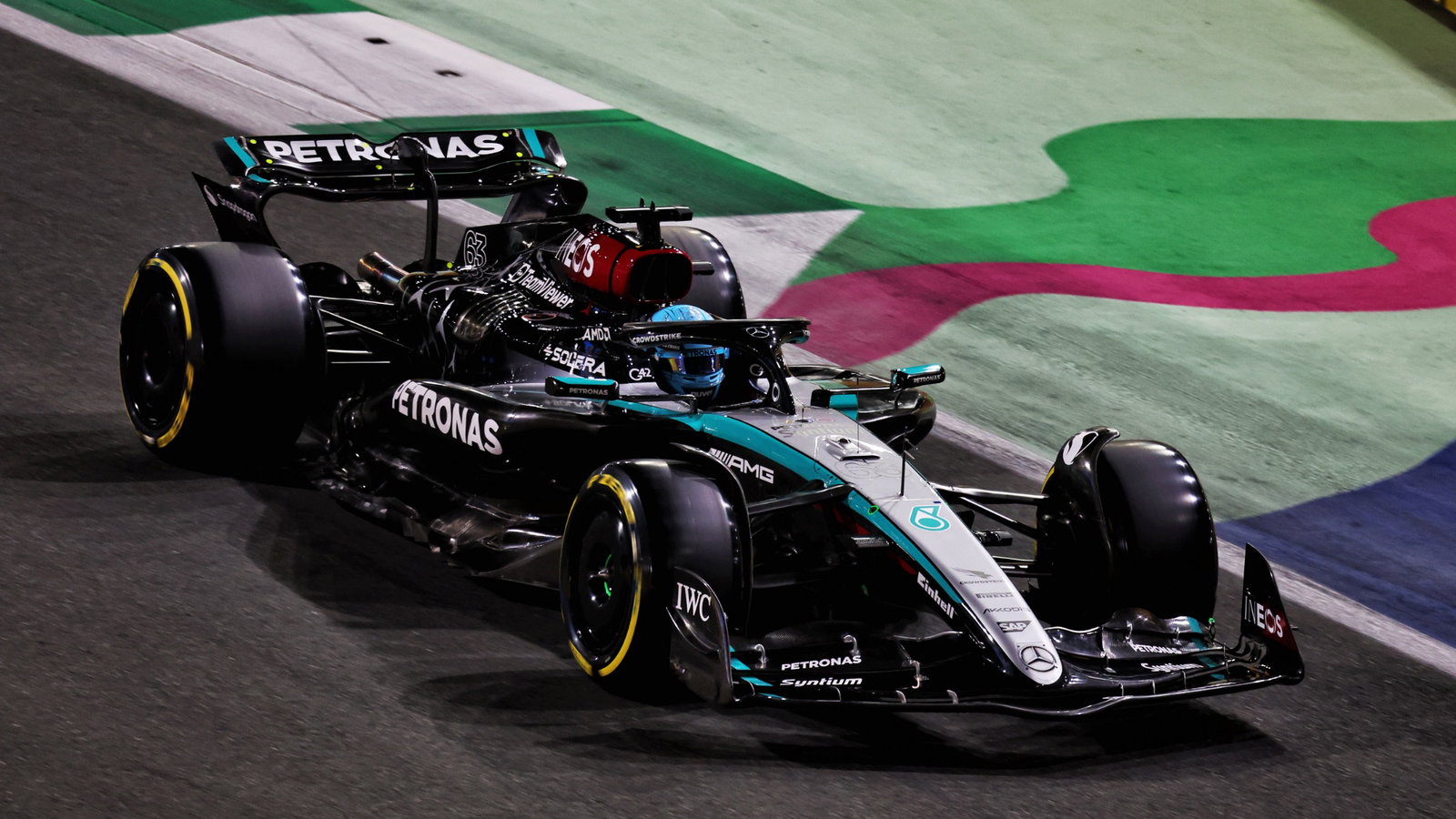 George Russell (GBR) Mercedes AMG F1 W15. Formula 1 World Championship, Rd 2, Saudi Arabian Grand Prix, Jeddah, Saudi