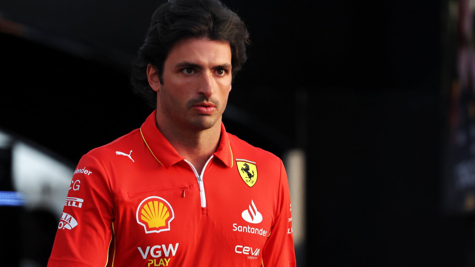 Carlos Sainz Jr (ESP) Ferrari back in the paddock a day following appendicitis surgery. Formula 1 World Championship, Rd