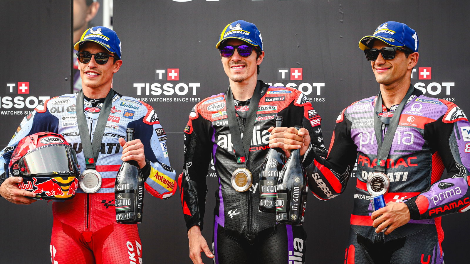 Maverick Vinales, Marc Marquez, Jorge Martin, Tissot sprint race, Portuguese MotoGP, 23 March