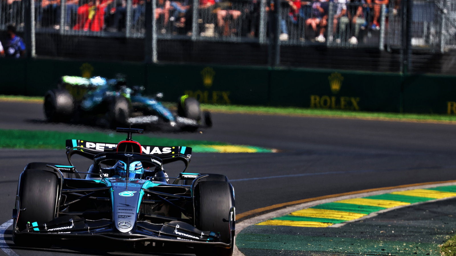 George Russell (GBR) Mercedes AMG F1 W15. Formula 1 World Championship, Rd 3, Australian Grand Prix, Albert Park,