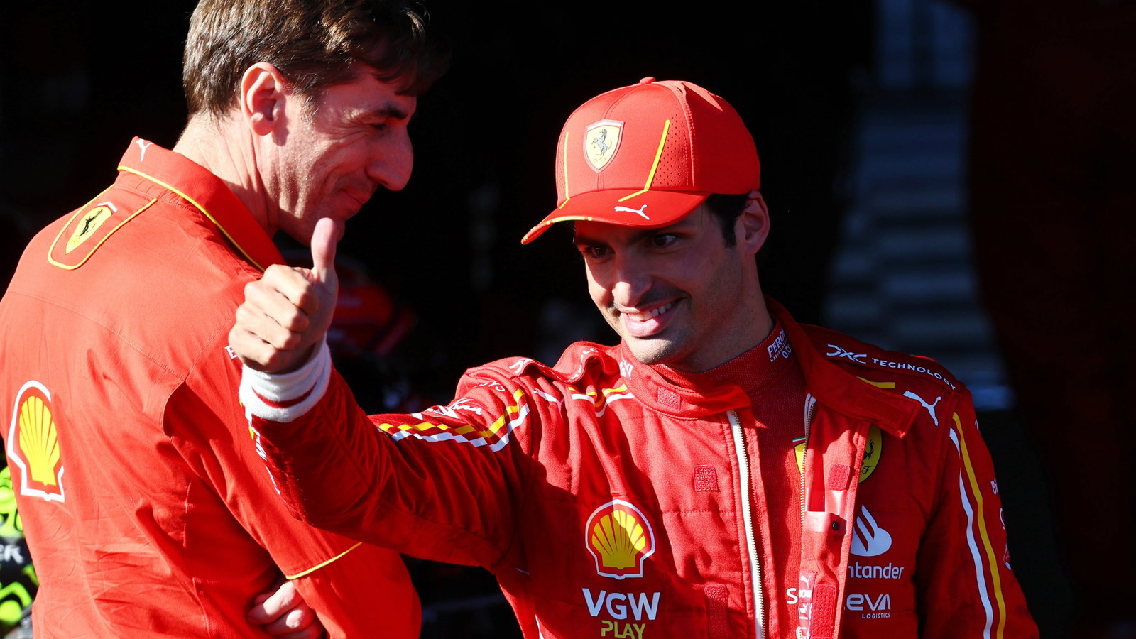Race winner Carlos Sainz Jr (ESP) Ferrari celebrates in parc ferme. Formula 1 World Championship, Rd 3, Australian Grand