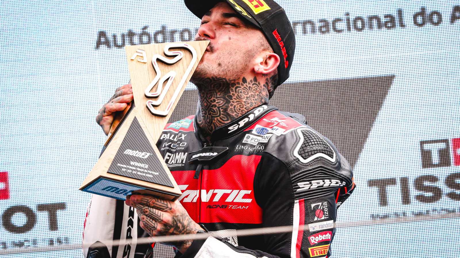 Aron Canet, Moto2 race, Portuguese MotoGP, 24 March