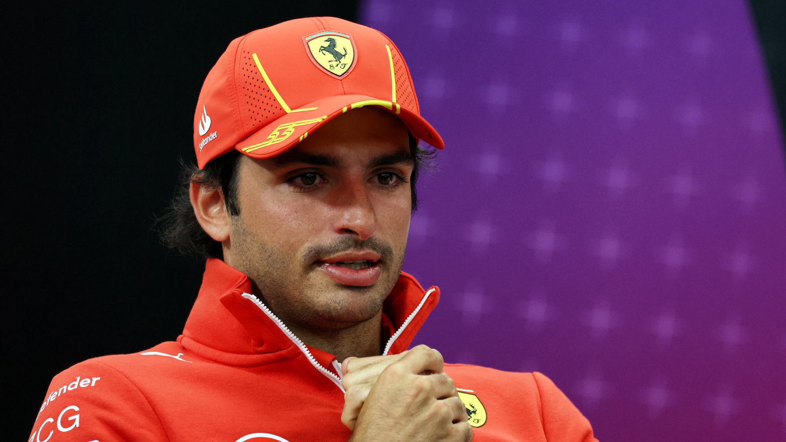 Carlos Sainz Jr (ESP) Ferrari in the FIA Press Conference. Formula 1 World Championship, Rd 4, Japanese Grand Prix,