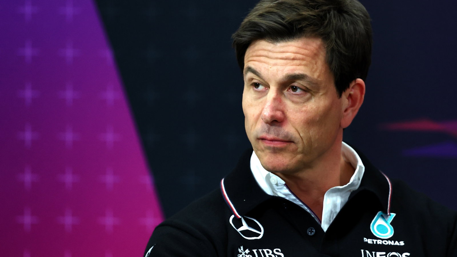 Toto Wolff (GER) Mercedes AMG F1 Shareholder and Executive Director in the FIA Press Conference. Formula 1 World
