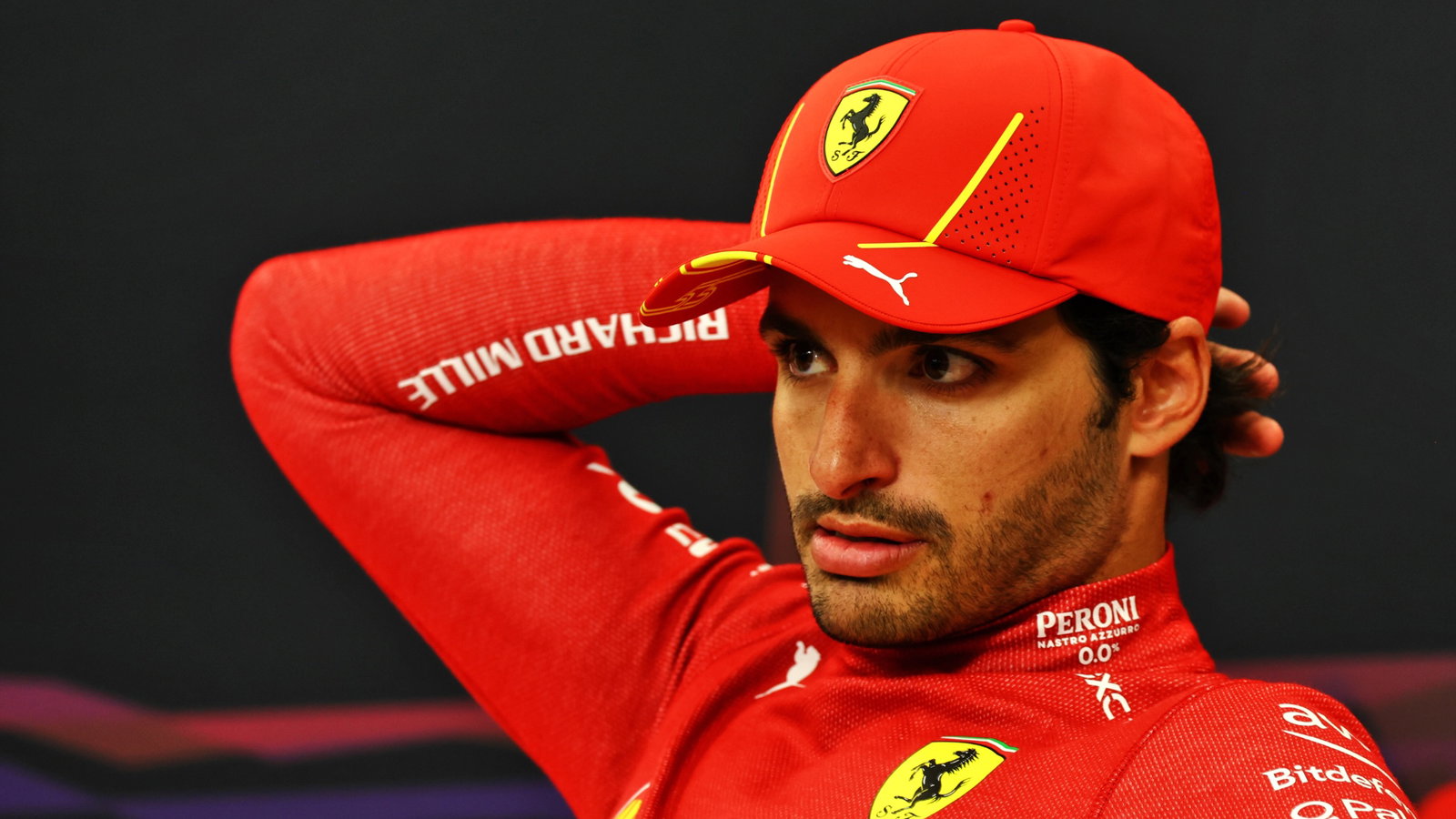 Carlos Sainz Jr (ESP) Ferrari, in the post race FIA Press Conference. Formula 1 World Championship, Rd 4, Japanese Grand