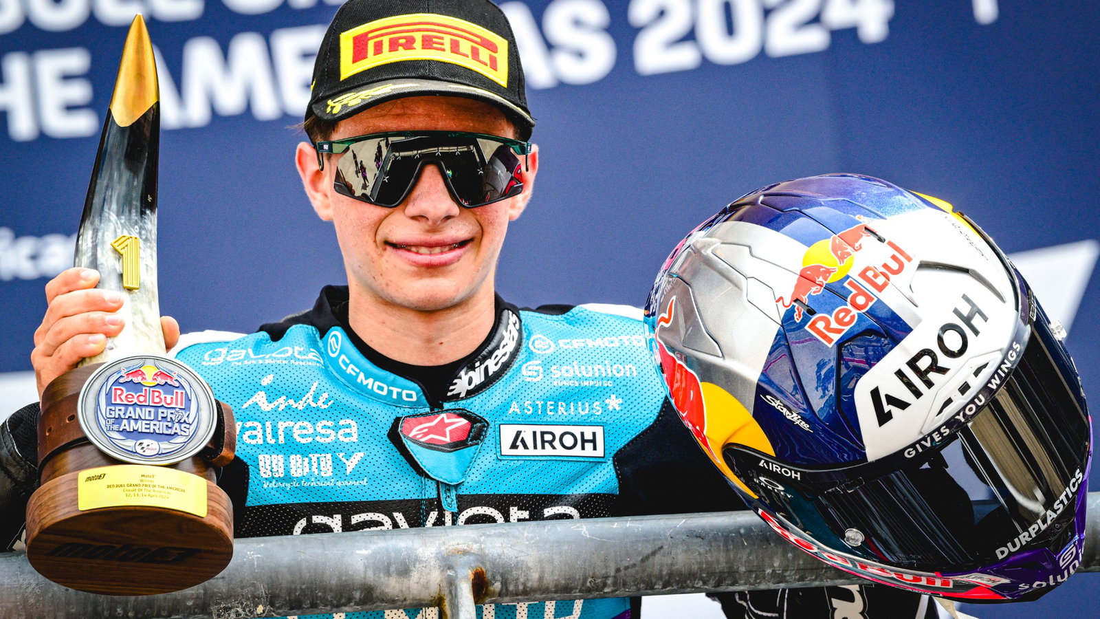 David Alonso, Moto3 race, Grand Prix of the Americas, 14 April