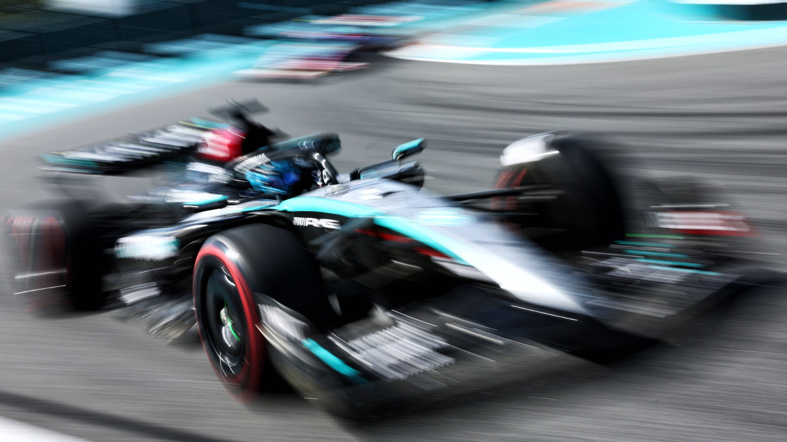 George Russell (GBR) Mercedes AMG F1 W15. Formula 1 World Championship, Rd 6, Miami Grand Prix, Miami, Florida, USA,
