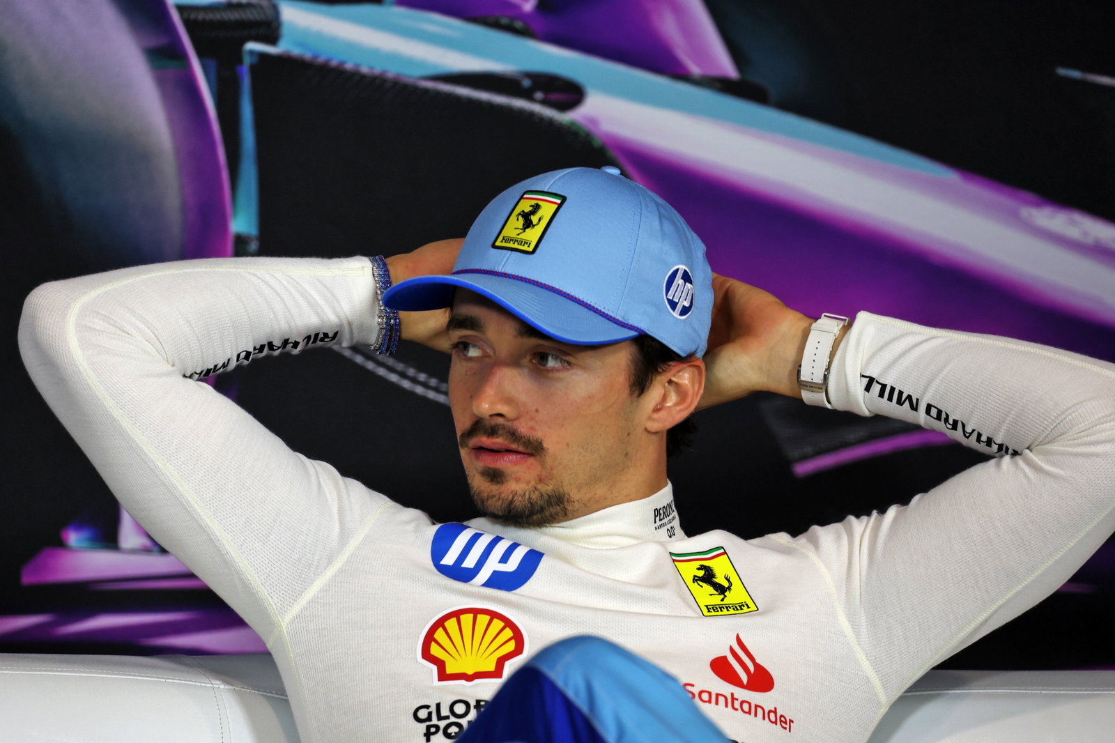 Charles Leclerc (MON) Ferrari in the post race FIA Press Conference. Formula 1 World Championship, Rd 6, Miami Grand Prix,
